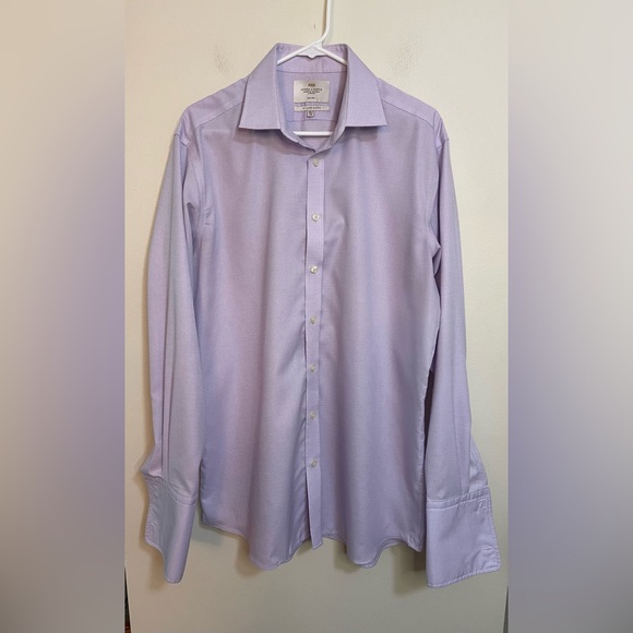 Hawes & Curtis ST James Slim Fit Button Down Shirt French Cuffs Sz 16.5/36 - Picture 5 of 17